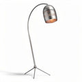 Lampa podłogowa z metalowym kloszem do oświetlenia wnętrz - 150 x 30 x 180cm